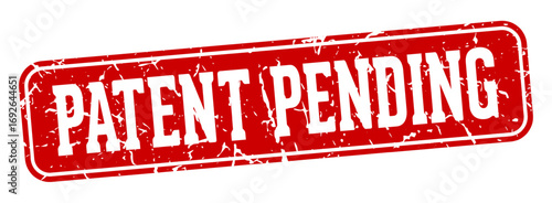 patent pending rectangular sign. patent pending stamp