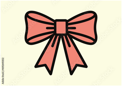 Tied bow Icon, Tied bow vector
