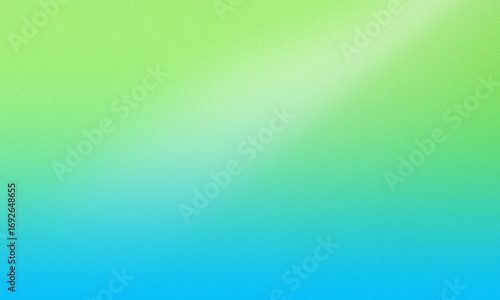 Green to Blue Gradient with Diagonal Light Beam on Grainy Background