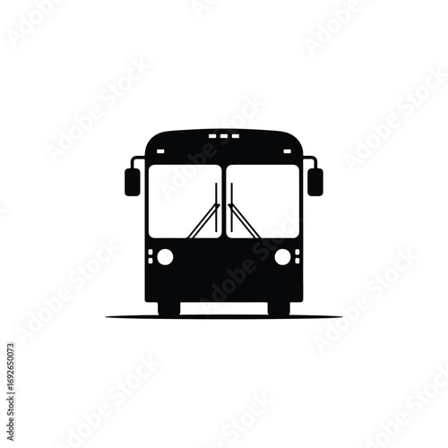 Front View Bus Silhouette