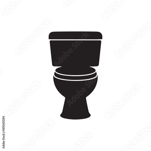 Toilet Icon or Silhouette