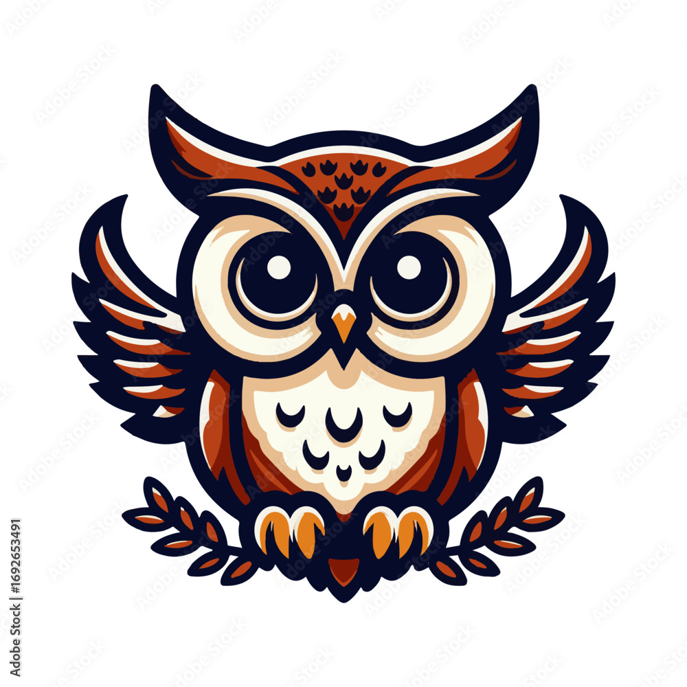 Fototapeta premium owl illustration design