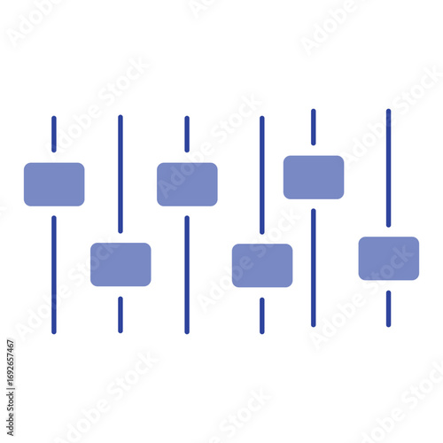 mastering icons. simple color vector