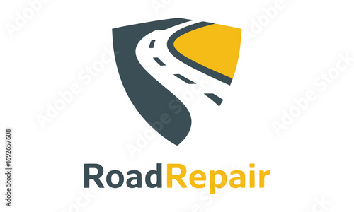 Road Logo Design Vector