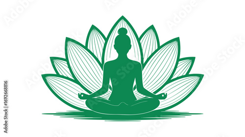 Yoga Logo Design Vector 