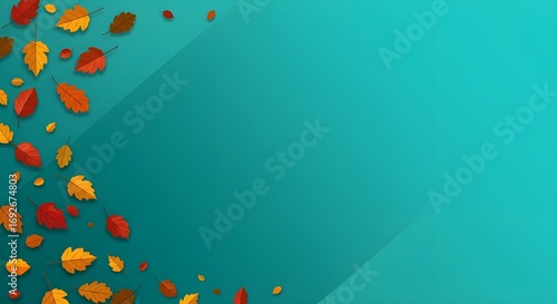 Antecedentes vectoriales con hojas doradas de otoño