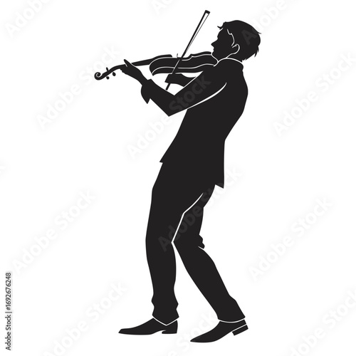 man playing violin