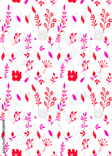 All Over Flower Design Seamless Pattern With Some Texture Digital Print Textile