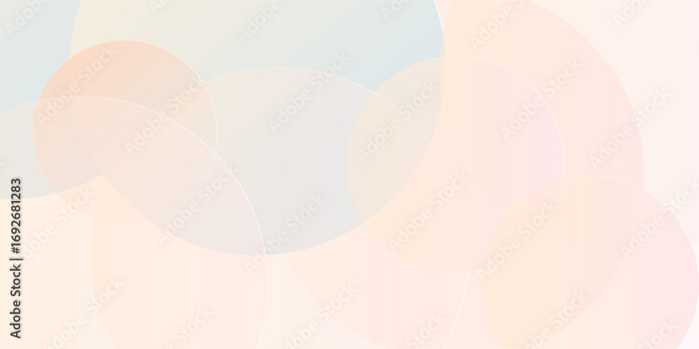 Obraz premium Minimalist banner background, pastel colorful, pink and yellow gradations. Circle effect style geometric, abstract background.