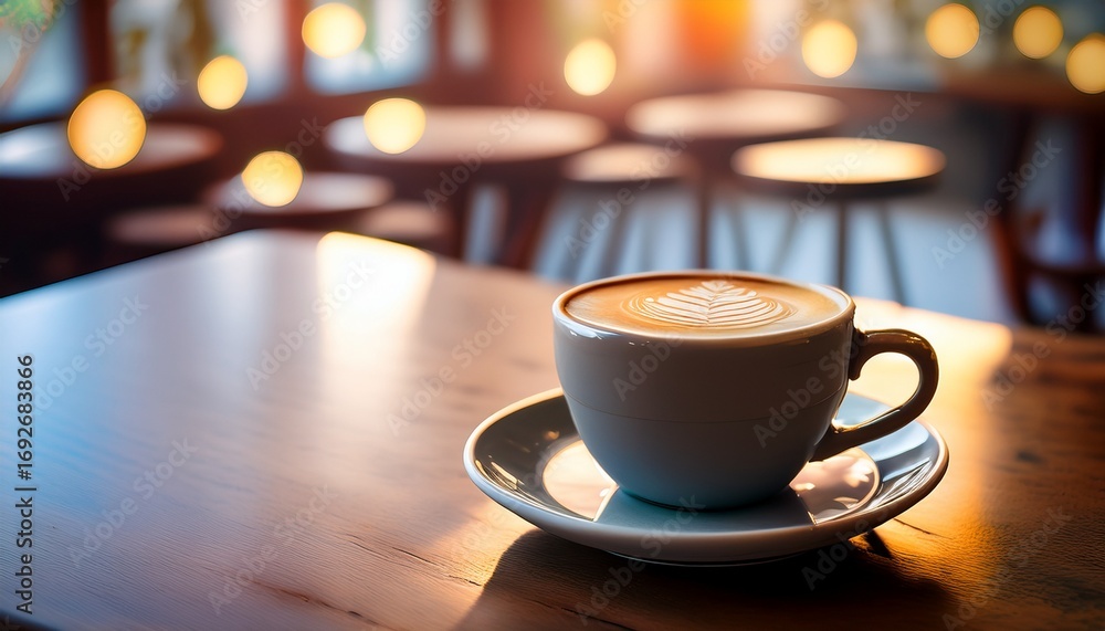 Obraz premium coffee cup in cafe