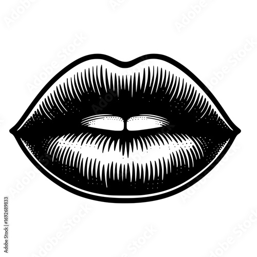 Simple Lips vector image illustration