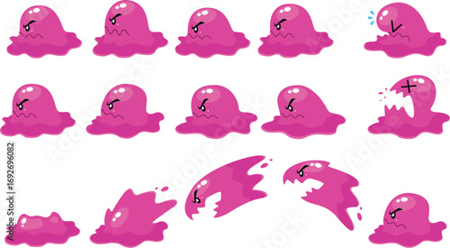 Jelly Monster Game Sprite Sheets