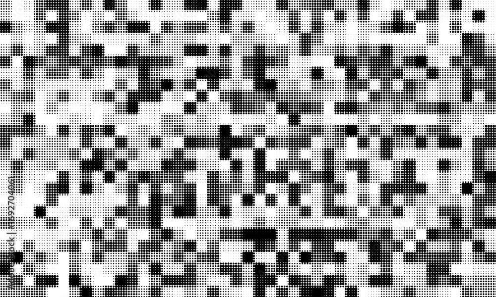 Fototapeta premium Black and White halftone Texture, Abstract Halftone background