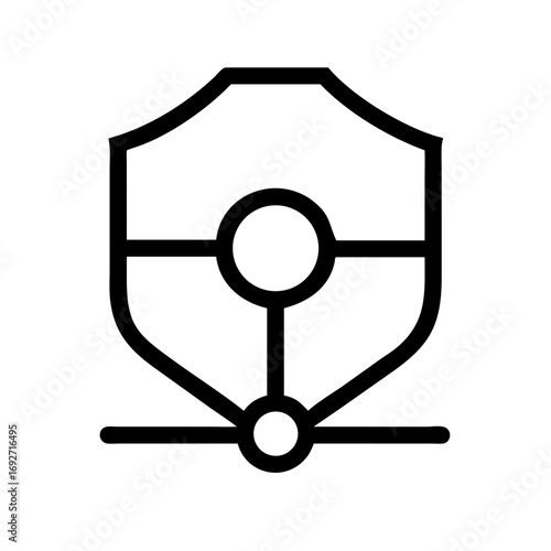 Policeman With Arms Folded, Wearing Uniform and Sunglasses Premium Vector. Shield, Protection, Security Vector Icon, Isolated Silhouette Vector Icon.

