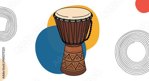 Traditional African Drumming Rhythm and Percussion Music for Cultural Celebration and Dance Performances