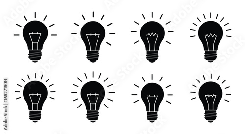 a series of illuminated light bulbs arranged neatly in rows