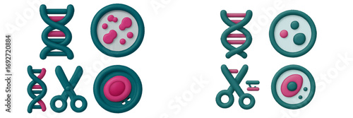 Scientific concepts of DNA structure, genetic engineering, and cellular biology research and development