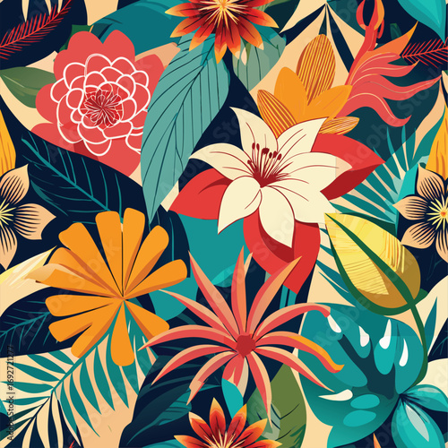 Tropical Floral Pattern