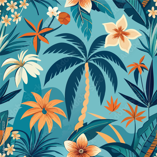 Tropical Floral Pattern