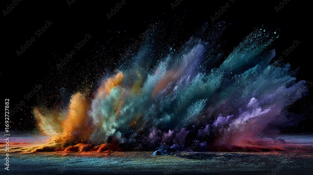 Naklejka premium High-Speed Pigment Dust Background