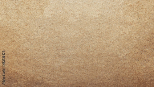 Background of brown kraft paper or cardboard texture. Abstract pattern of beige rough carton, old paper sheet, parchment or papyrus surface, vector realistic illustration