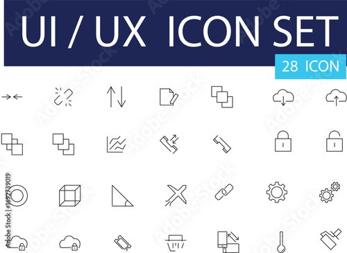Essential Software & Cloud UI Icons: Minimalist Pack