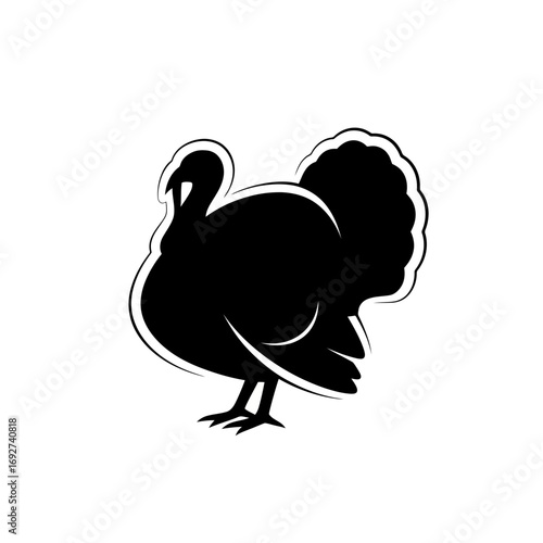 a stand turkey vector