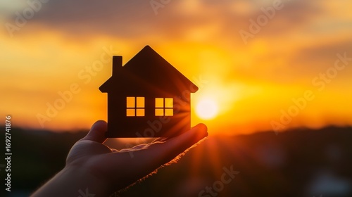 Home and dreams in the sunset