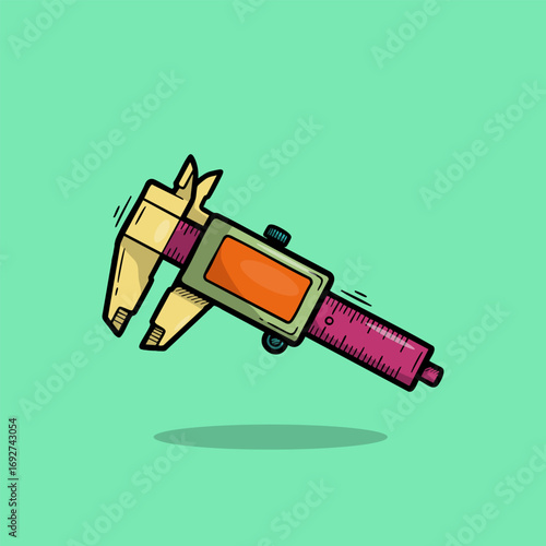 Vernier Caliper Vector Illustration for Accurate Measurement