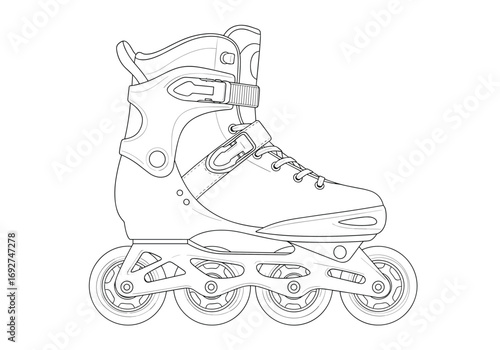 Inline skates for speed and agility on the roller rink or street