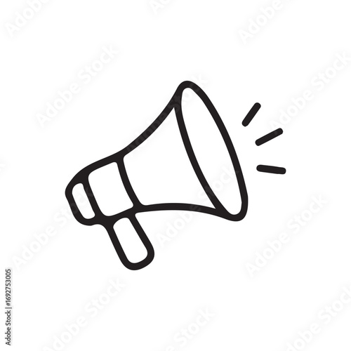 megaphone isolated on white background