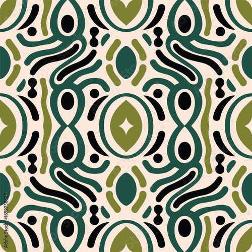motif batik omega from indonesia. Seamless abstract vintage pattern elegant gift wrapping paper template. geometric shapes vintage vibes pattern. Violet and wood colors geometry composition. 