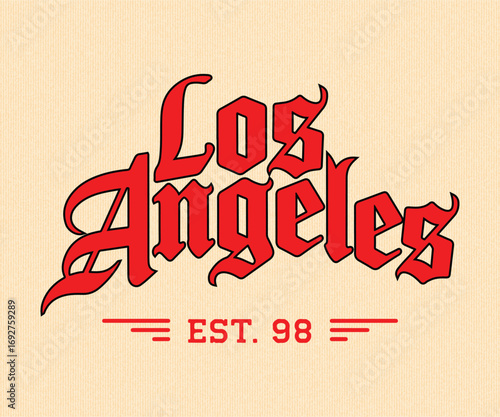 typography college varsity, Vintage college style typography California, Los Angeles City slogan print - Retro varsity text for graphic tee t shirt or sweatshirt. Los Angeles, California college 