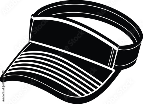 Sports Headbands Collection Icon Set Silhouette Vector, symbol, simple, dark, light ,black, white