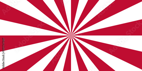 Abstract red and white retro with sunburst pattern colorful design. Sunburst Modern retro vintage sunrise sunbeam element spiral striped. Spiral starburst and striped pattern abstract geometric retro.