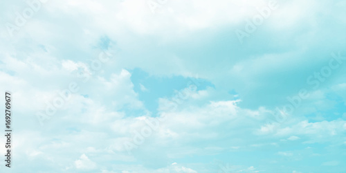 sunny sky blue light watercolor background. Aquarelle painting brush effect card paper, textured canvas cloudy smoke space for text, entertaining card, template. aquamarine color graphics illustration