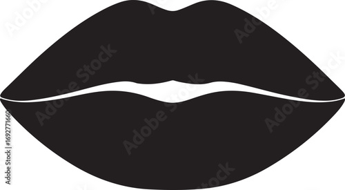 Simple Illustration of Black Lips