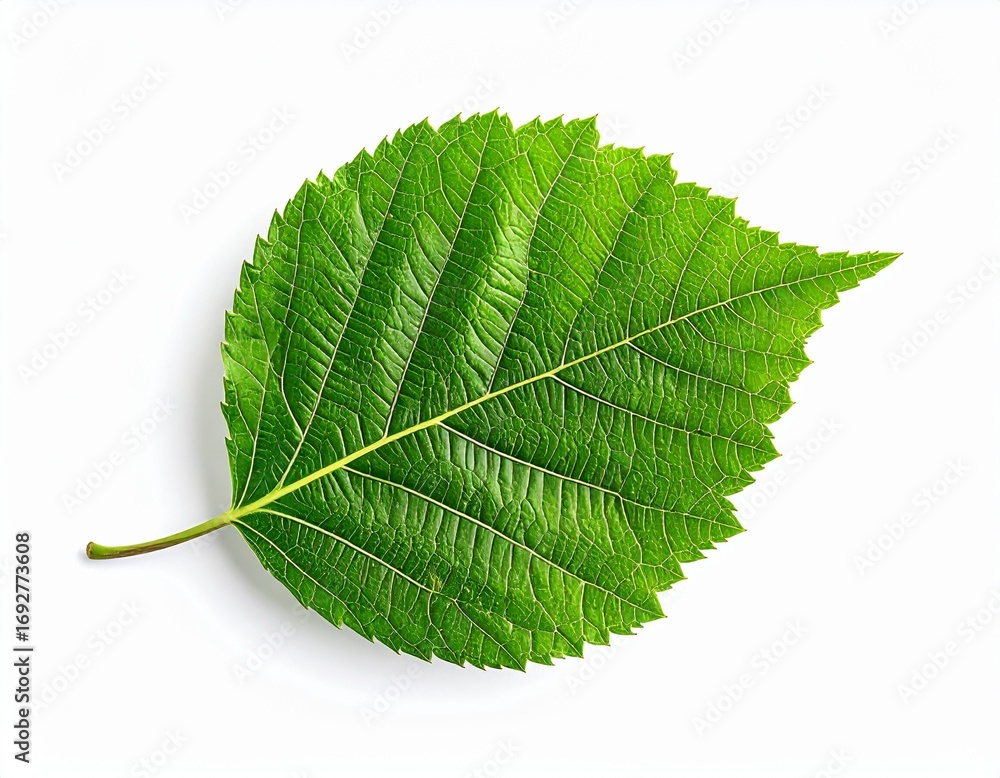 Obraz premium green leaf isolated on white