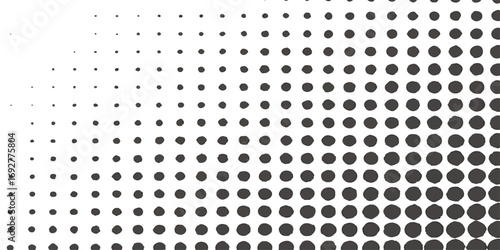 Abstract metallic halftone dot pattern on a dark steel plate surface
