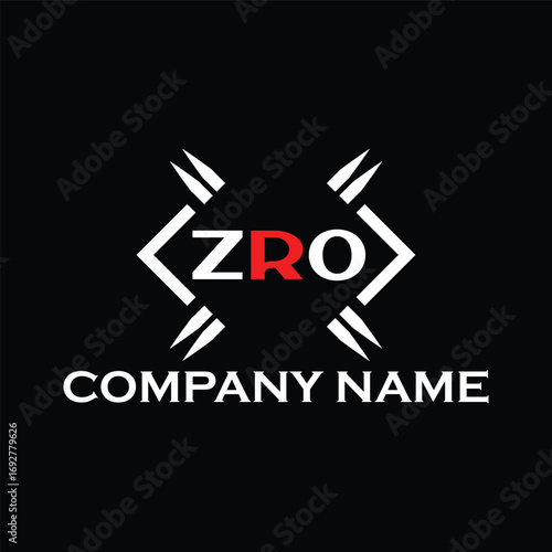 ZRO letter logo, ZRO letter logo design, ZRO monogram logo, ZRO corporate logo, ZRO creative logo