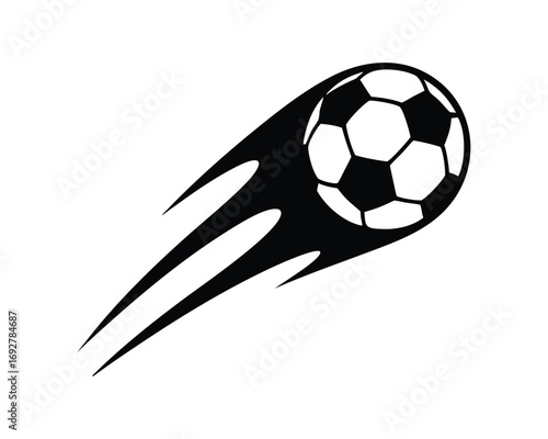 Flying american fast football vector design with motion lines