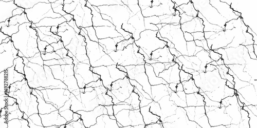 crack concrete white wall or Cement wall background. White marble texture abstract background pattern with high resolution. texture of the old paint, old cracked texture, dry land crack texture.
