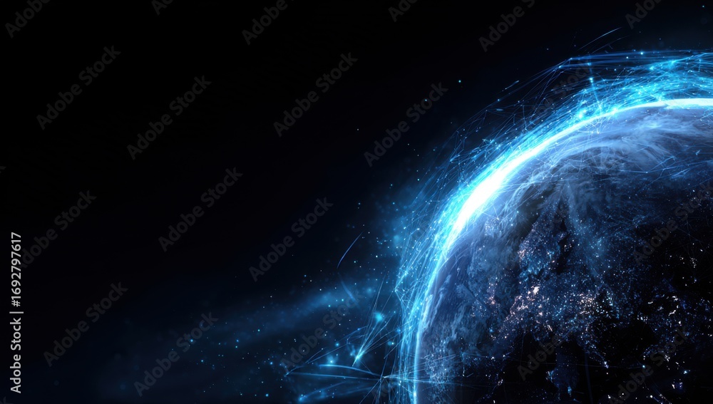 Obraz premium Digital Earth