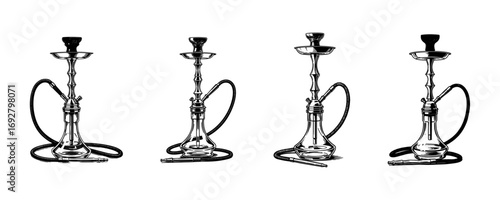 Hookah Shisha Water Pipe - Lounge & Bar Graphic Icon Set