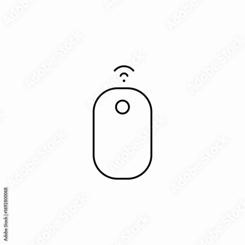 smart mouse wireless icon sign vector