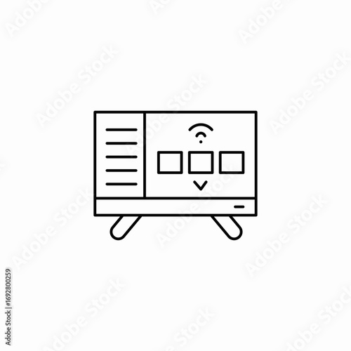 smart radiator thermostat icon sign vector