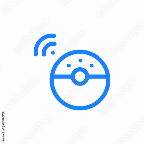 smart vacuum cleaner icon sign vector