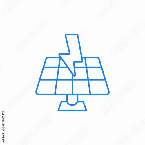 solar panel to electricity icon sign vector