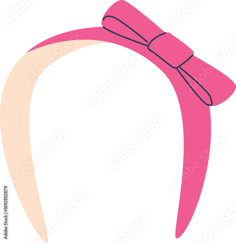 Headband girlish jewelry vector illustration