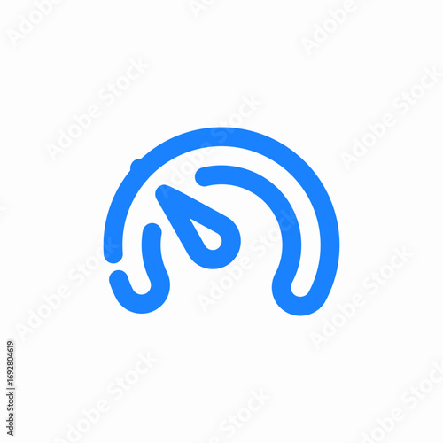 torque or power indicator in car or other mechanism icon sign vector
